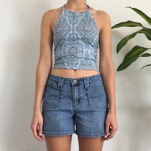 Reversible Printed Halter Top